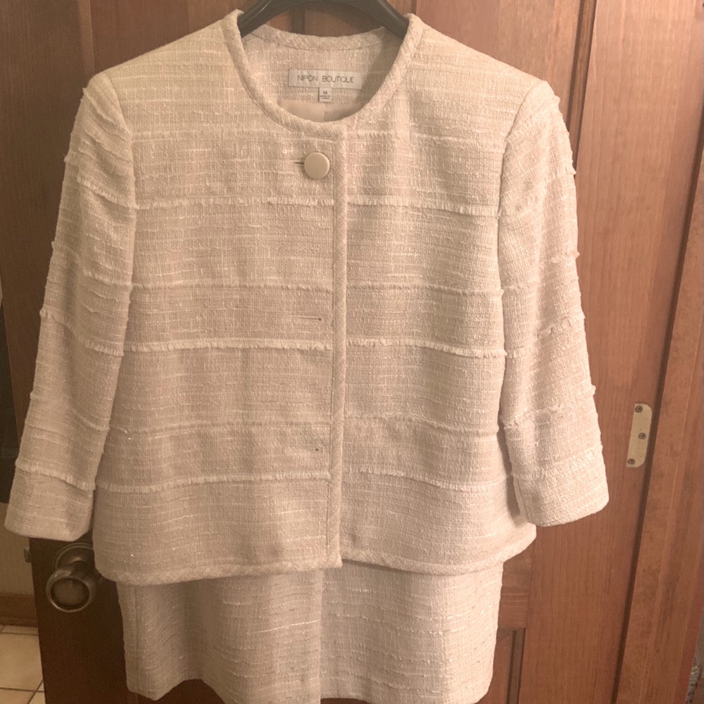 Nipon boutique suit with skirt and jacket